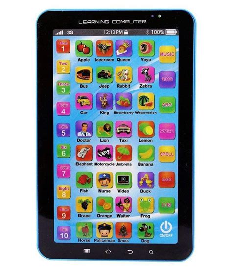 P1000 Kids Educational Learning Tablet Computer Assorted Color