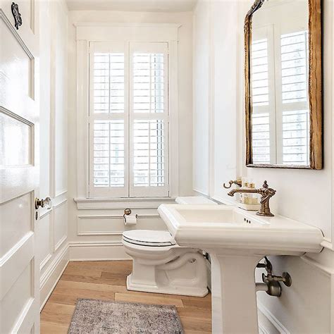 75 Powder Room With White Walls And A Pedestal Sink Ideas Youll Love