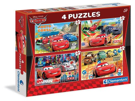 Pack 4 Puzzle Cars Clementoni Superjuguete Montoro