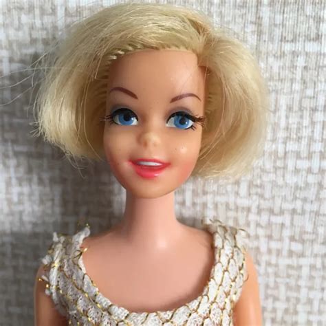 vintage mod era barbie 1960 s model twiggy doll in casey swimsuit flaws 29 99 picclick