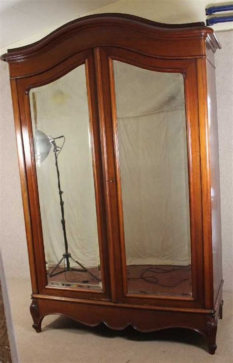 Unique dressers and armoires for your bedroom. Louis XV Mahogany Dome Top 2 Door Mirrored Armoire ...