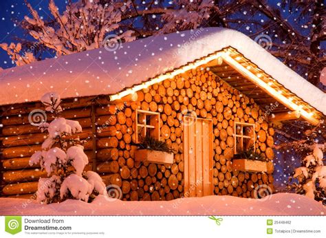 Christmas Hut Snow Stock Photography Image 25448462