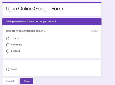 Cara Membuat Ujian Online Gratis Menggunakan Google Form ...