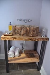 However, they can sometimes look a little. Reclaimed Maple Live Edge Slab Vanity - Contemporary ...