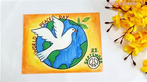 International Peace Day Drawing On Peace How To Draw World Peace Day