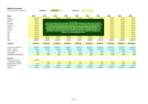 Free 5 Annuity Calculator Samples And Templates In Excel