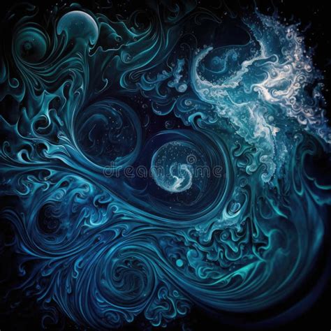 Background Blue Swirling Water Texture Stock Illustrations 1570
