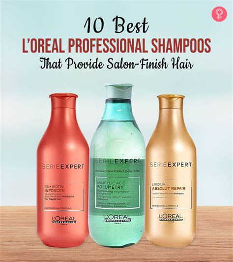 10 Best Loreal Professional Shampoos That Provide Salon Finish Hair