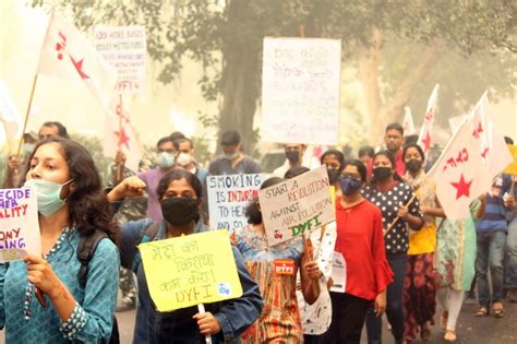 Delhi Air Pollution Emergency Triggers Protests Political Squabbles