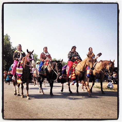 Crow Ladies On Horseback Crowfair Crow Powwow Nativeamerican