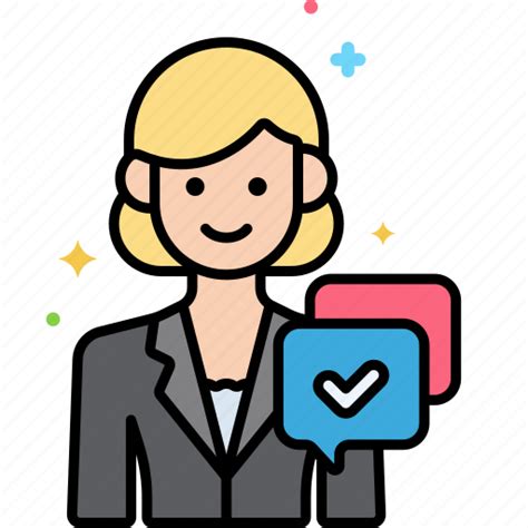 Female Rep Sales Icon Download On Iconfinder
