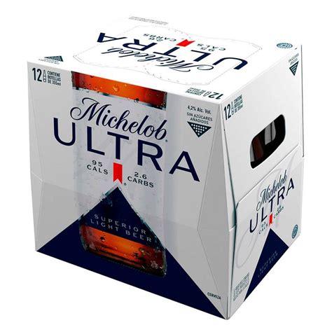 Cerveza Michelob Ultra 12 Pack Botellas 355ml