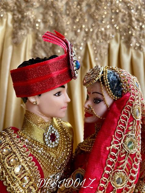 Royal Wedding Doll Indian Wedding Doll Wedding Doll Indian Wedding In 2022 Wedding Doll