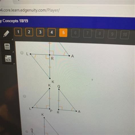 Which Of These Triangle Pairs Can Be Mapped To Each Other Using A