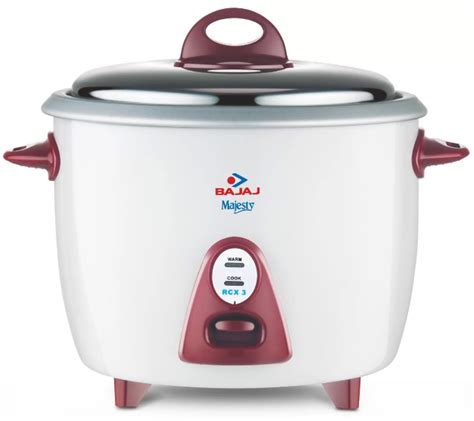 Bajaj Majesty New Rcx 3 Electric Rice Cooker 15 L White