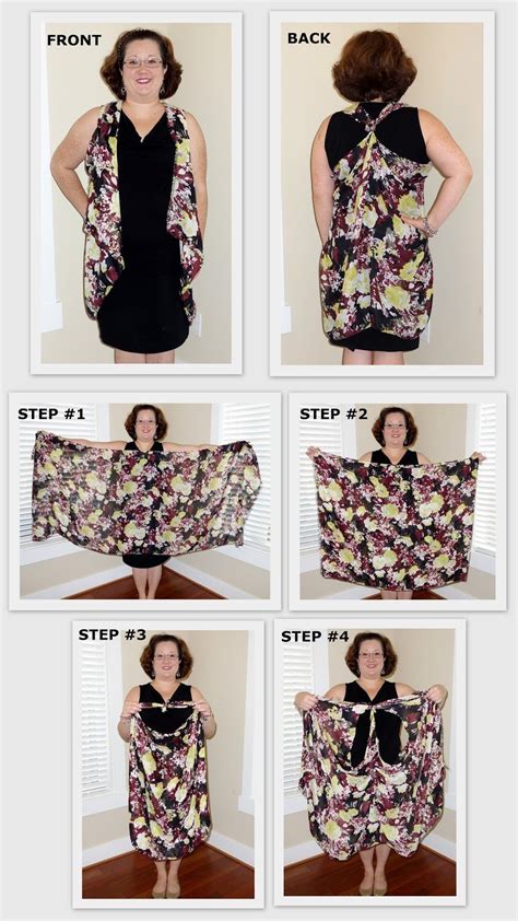 Monica With Kika Blog How To Tie A Scarf Into A Vest How To Wear A Blanket Scarf How To Make