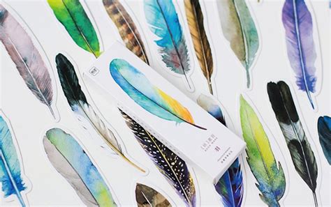 30pc Feathers Bookmark Set Etsy