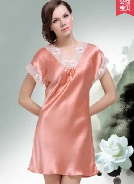 Ladies 100 Silk Dress Night Dress Sleeveless Nighties V Neck Nightgown Real Silk Nightdress Lace