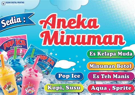 Desain Banner Es Kelapa Muda