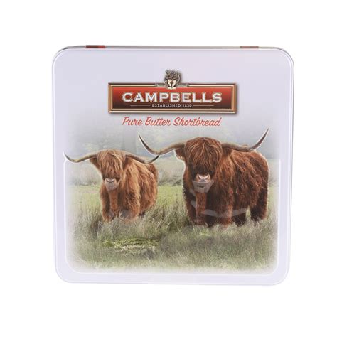 Campbells All Butter Shortbread Highland Cow Tin 200g