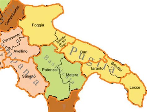 Le province della prefettura italiana in verde (vicariato dell'italia annonaria) 1: Mancato riordino delle province, ecco cosa perde Foggia