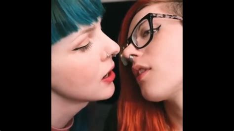 hot lesbians kissing sucking tongues youtube