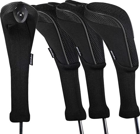 Andux 4 Pack Long Neck Golf Hybrid Club Head Covers