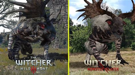 The Witcher Monster Slayer Vs The Witcher 3 Monsters Models