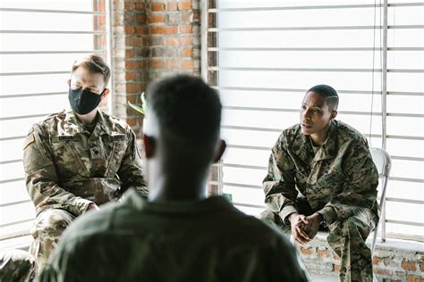 Photo Of Soldiers Having A Therapy Session · Free Stock Photo