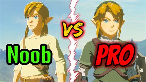 Noob Vs Pro 2022 Zelda Breath Of The Wild Botw Youtube