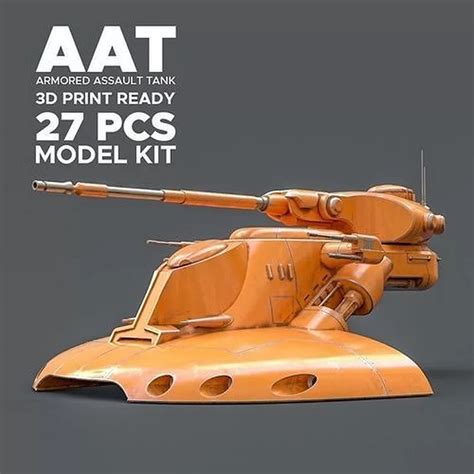 Star Wars Aat Battle Tank ‣ 3d Print Model ‣