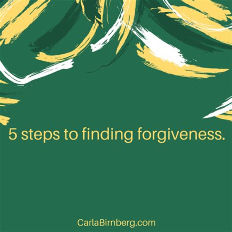5 Steps To Forgiveness