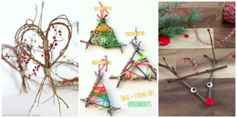 20 Twig Christmas Ornaments To Make