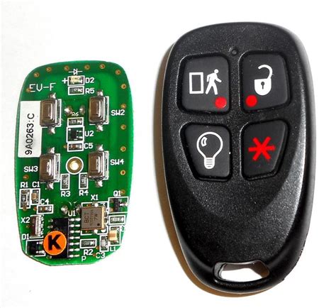 Secure Wireless Remote Alarm Control Evolution 4 Button Red Led Qnpev
