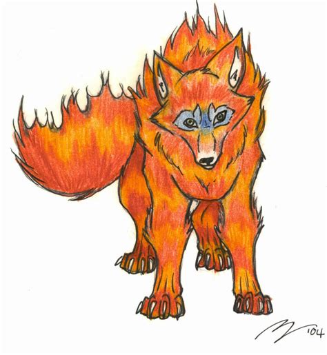 Fire Wolf By Blackdarkness On Deviantart