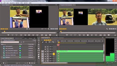 Adobe Premiere Pro Cc Tutorial Performing Multi Camera Editing Youtube