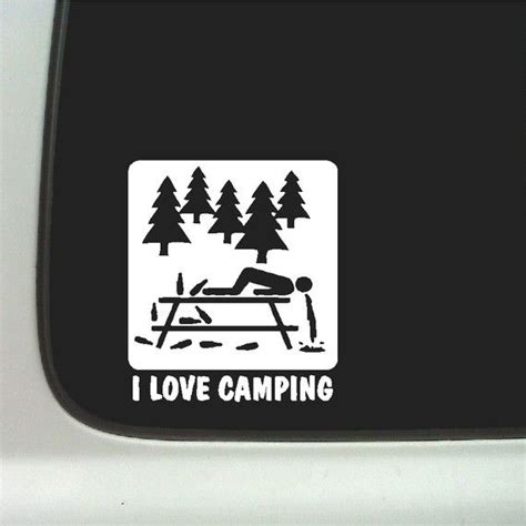pin by b tsy on funny bone camping humor funny car decals truck bumper stickers