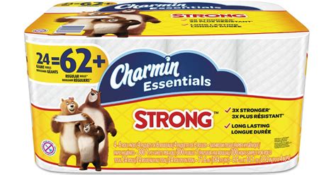 Charmin essentials strong toilet paper 12 mega rolls, 451 sheets per roll charmin essentials strong toilet paper 12 mega rolls, 4. Staples: Charmin Essentials Strong Toilet Paper 24 Giant ...
