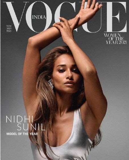 nidhi sunil vogue magazine november 2021 cover photo india