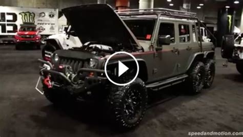 A Must See 6x6 Jeep Wrangler With A Hellcat 745hp Engine Jeep