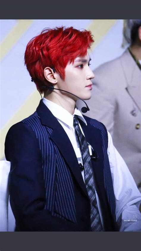 King Taeyong S Red Hair Nct Amino