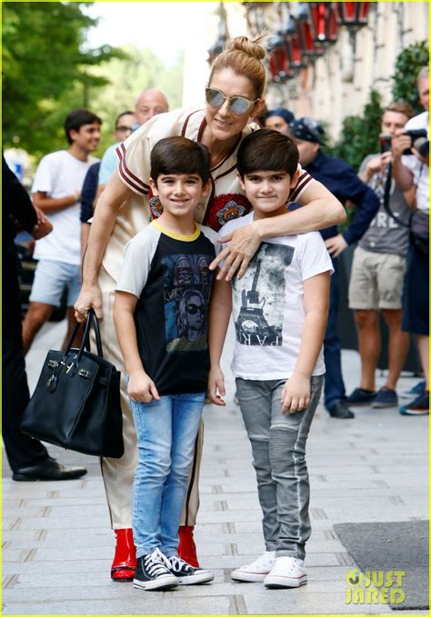 Her mother, therese tanguay, seemed to be a very both, they gave birth to 14 children and the star celine dion was the youngest among them. Celine Dion & Her Twin Boys Pose for Cute Photos in Paris ...