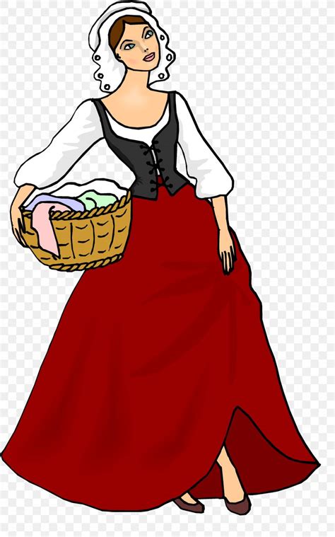 Middle Ages Peasant Woman Knight Clip Art Png 3225x5170px Watercolor