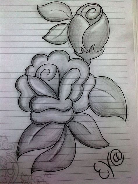 Easy Simple Flower Designs For Pencil Drawing Luna Plutoniana