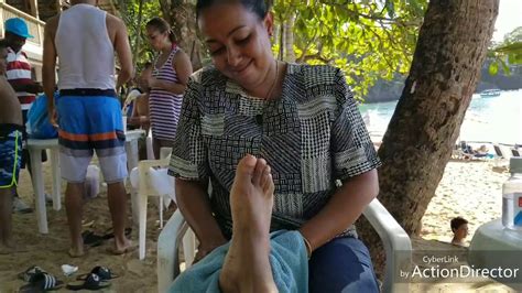 6 Best Pedicure Foot Massage Ever On Sosua Beach Part 1 YouTube