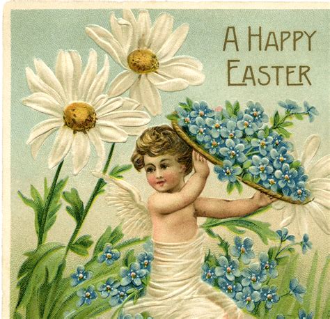 Adorable Easter Cherub Image The Graphics Fairy