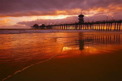 Huntington Beach At Sunset Photograph By Don Hammond