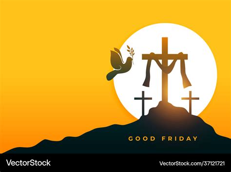 Good Friday Peace Holy Week Background Royalty Free Vector