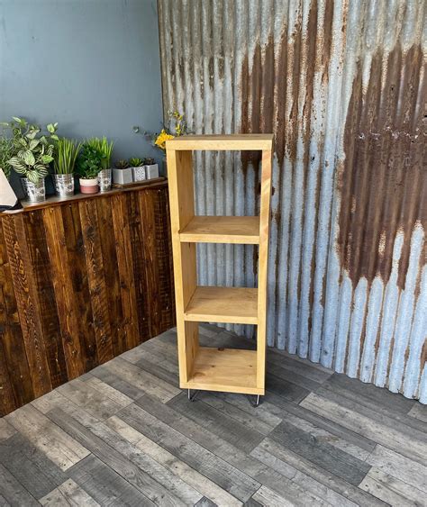 Rustic Vinyl Record Storage Shelf Unit