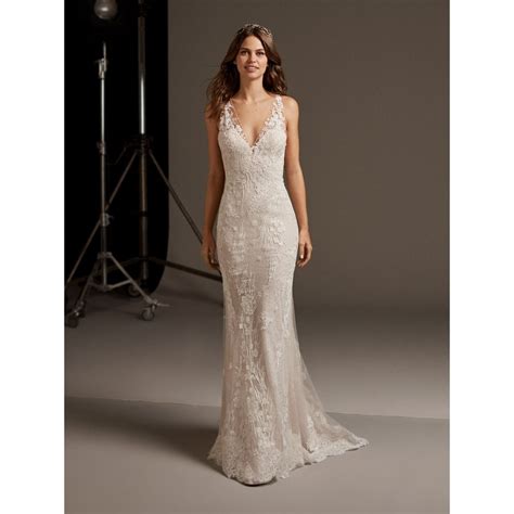 We carry a variety of new, used, and sample wedding dresses. Pronovias 2020 Collection Alcyone Wedding Dress